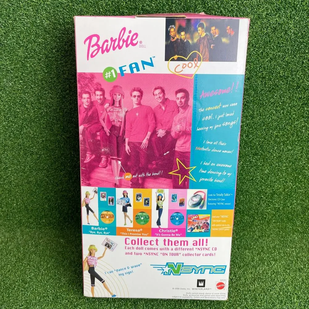 Vintage 2000 Mattel NSYNC #1 Fan Barbie Doll